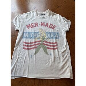 The Laundry Room Mer-Made In The USA Graphic T-Shirt White XS/SM Mermaid Tee